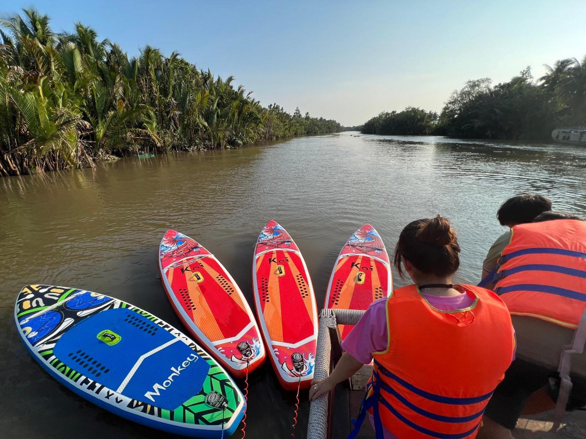 Hide Away Bungalows In Ben Tre City Eksteriør bilde